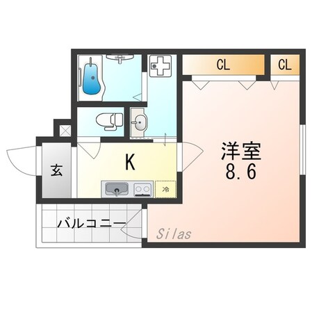 フジパレス千林大宮の物件間取画像